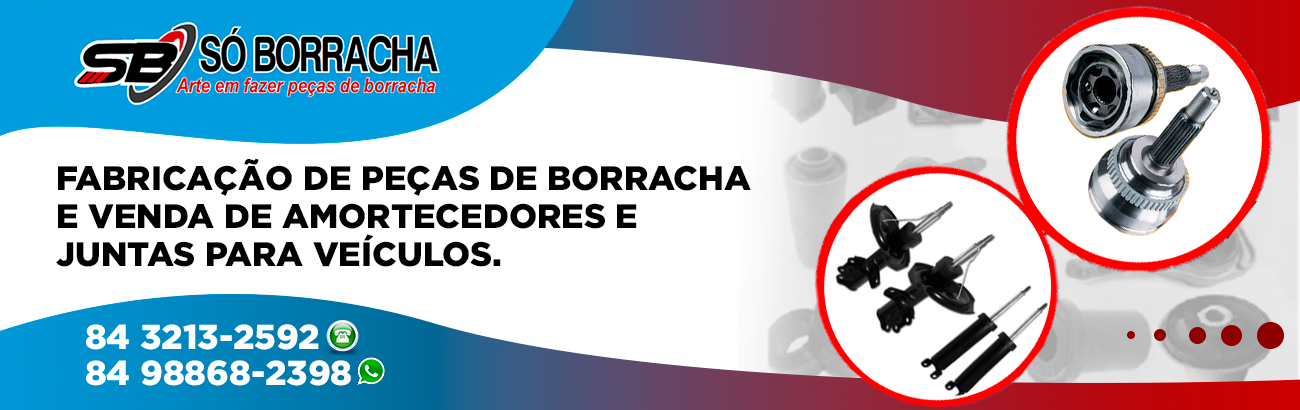 banner da empresa Só Borrachas - Rua Baraúna - Dix Sept Rosado