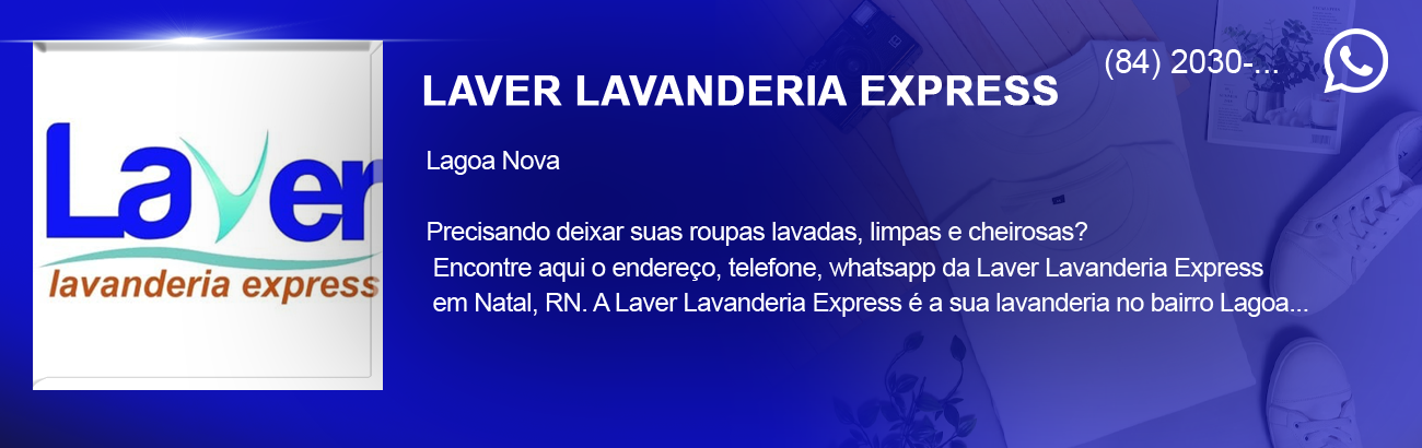 banner da empresa Laver Lavanderia Express