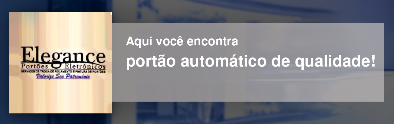 banner da empresa Elegance Portões