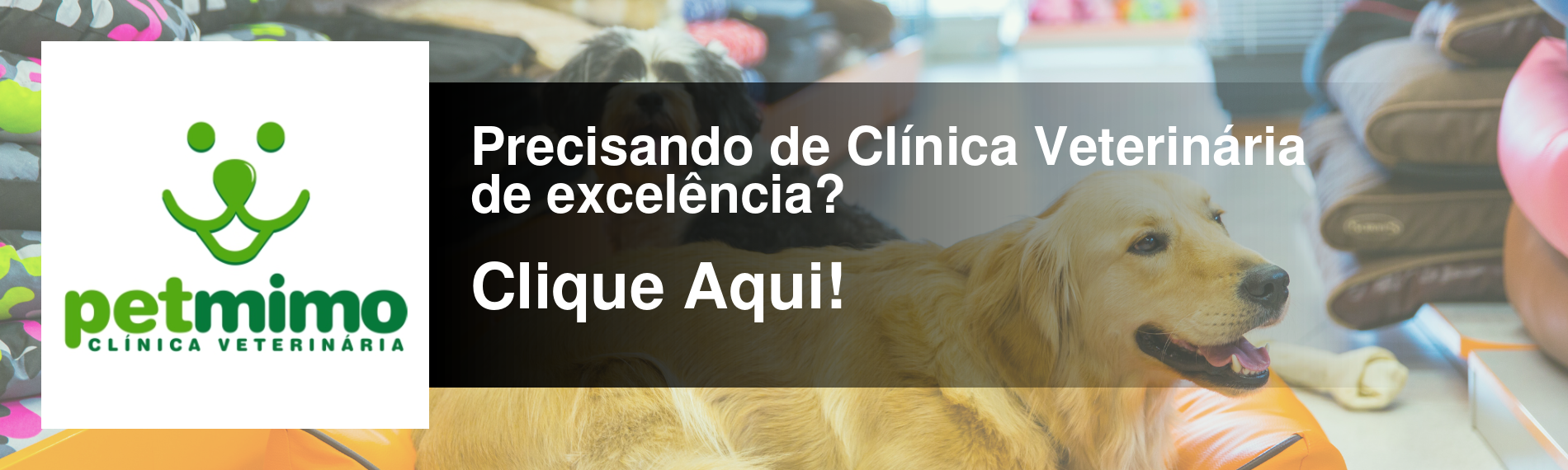 banner da empresa Pet Mimo Clínica Veterinária