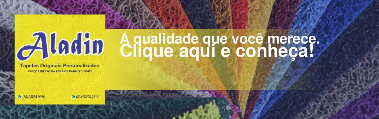 banner da empresa Aladim Tapetes Originais Personalizados