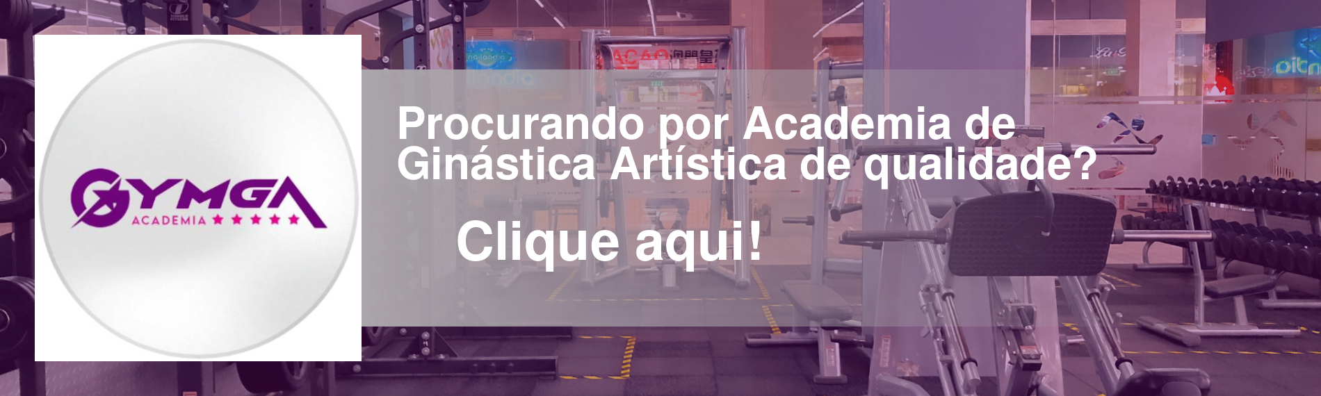 banner da empresa Gymga Academia de Ginástica Satélite