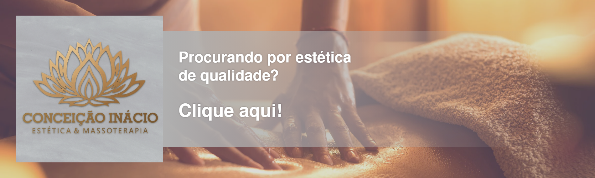 banner da empresa Conceição Inácio Estética & Massoterapia