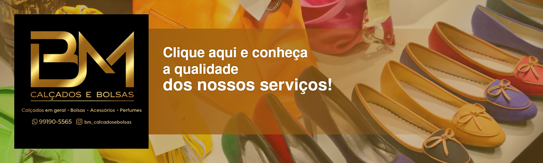 banner da empresa BM Calçados