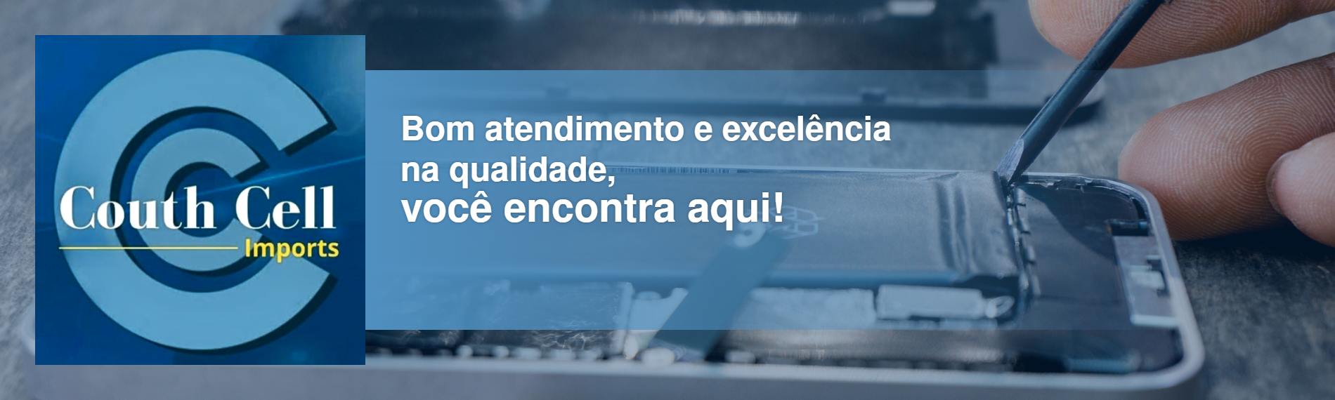 banner da empresa Couth Cell Imports - Acessórios e Assistência Técnica