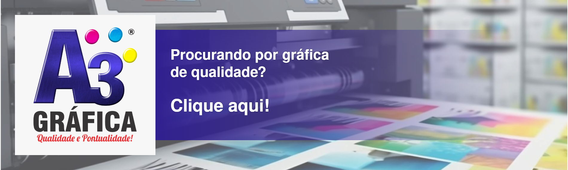 banner da empresa A3 Gráfica