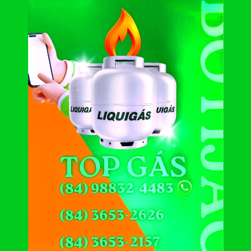 Logomarca da empresa Top Gás - Liquigás - Bom Pastor