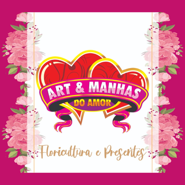 Logotipo da Empresa Art & Manhas do Amor Floricultura, Mensagens e Presentes