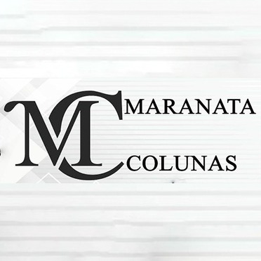 Logotipo da Empresa Maranata Colunas Ferro para Construção