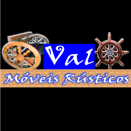 Logomarca da empresa Val Móveis Rústicos