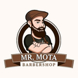 Logomarca Barbearia Mr Mota Barbershop