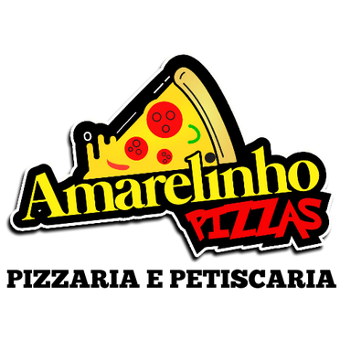 Logotipo da Empresa Amarelinho Pizzaria e Petiscaria