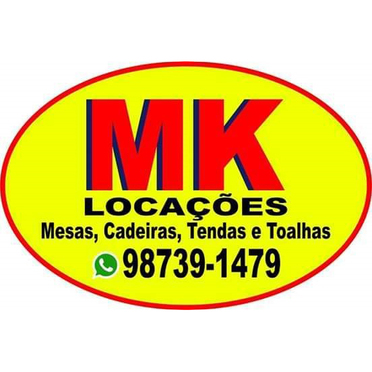 Logotipo da Empresa MK Locações Mesas, Cadeiras e Tendas
