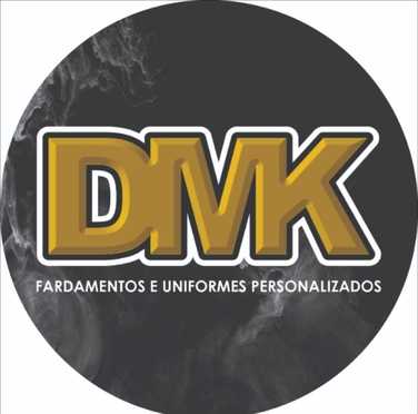 Logotipo da Empresa DMK Fardamentos e Uniformes Personalizados