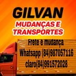 Logomarca Gilvan Mudanças e Transportes Natal