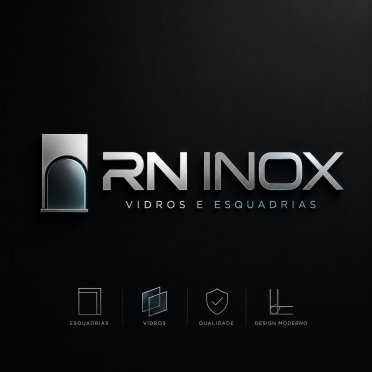 logo da empresa RN Inox Vidros e Esquadrias