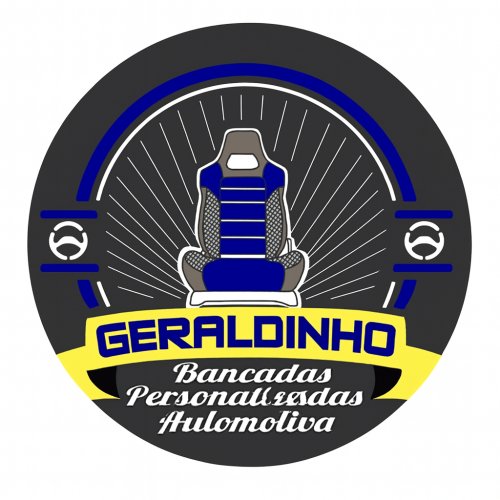 Logomarca da empresa Geraldinho Bancadas Personalizadas Automotiva
