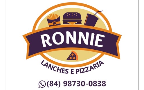 Logotipo da Empresa Ronnie Lanches e Pizzaria