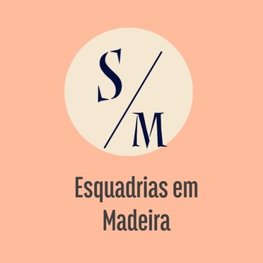 logo da empresa SM Esquadrias em Madeira