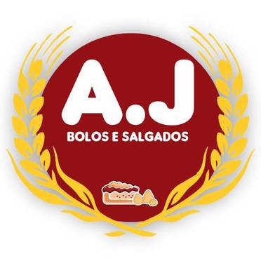 Logotipo da Empresa A J Bolos e Salgados