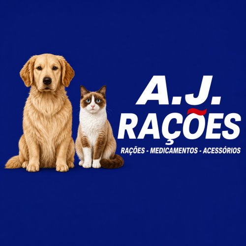 Logomarca da empresa AJ Rações - Loja 1
