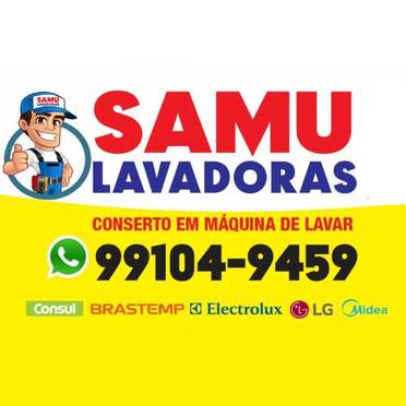 Logotipo da Empresa Samu Lavadoras Conserto em Máquinas de Lavar
