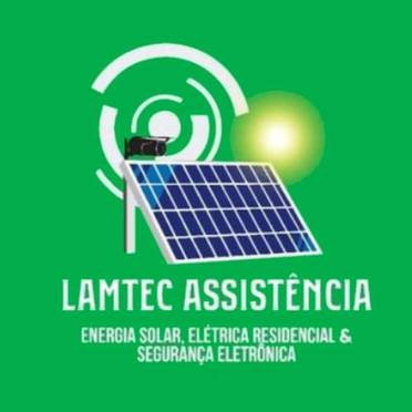 Logotipo da Empresa Lamtec Assistência Energia Solar, Elétrica e Segurança Eletrônica