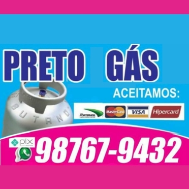 Logotipo da Empresa Preto Gás