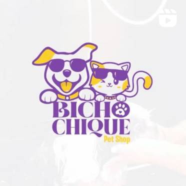Logotipo da Empresa Bicho Chique Pet Shop