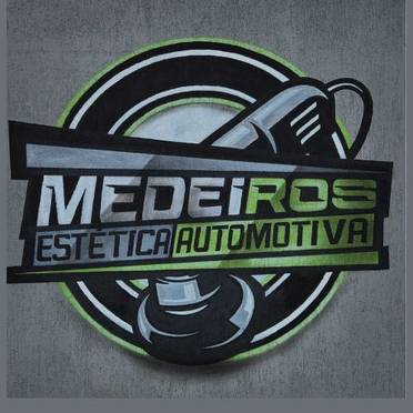 Logotipo da Empresa Medeiros Estética Automotiva e Lava jato