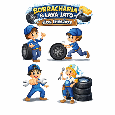 logo da empresa Borracharia 24hs dos Irmãos