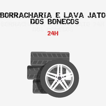 Logotipo da Empresa Borracharia e Lava jato dos Bonecos