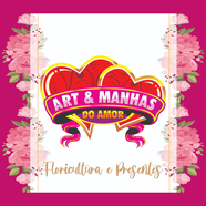 Logomarca da Empresa Art & Manhas do Amor Floricultura e Presentes