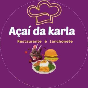 Logotipo da Empresa Açaí da Karla e Restaurante Self Service
