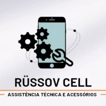 Logotipo da Empresa Russov Cell Assistência Técnica e Acessórios