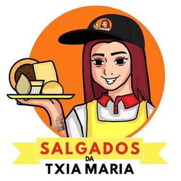 Logotipo da Empresa Salgados da Txia Maria