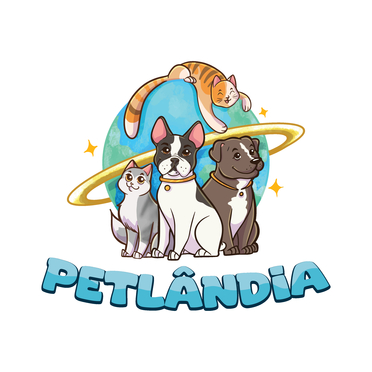 Logotipo da Empresa Petlândia Clínica Veterinária e Pet Shop