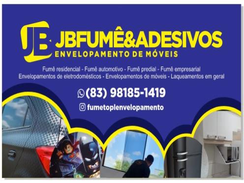 logo da empresa JB Fumê & Adesivos