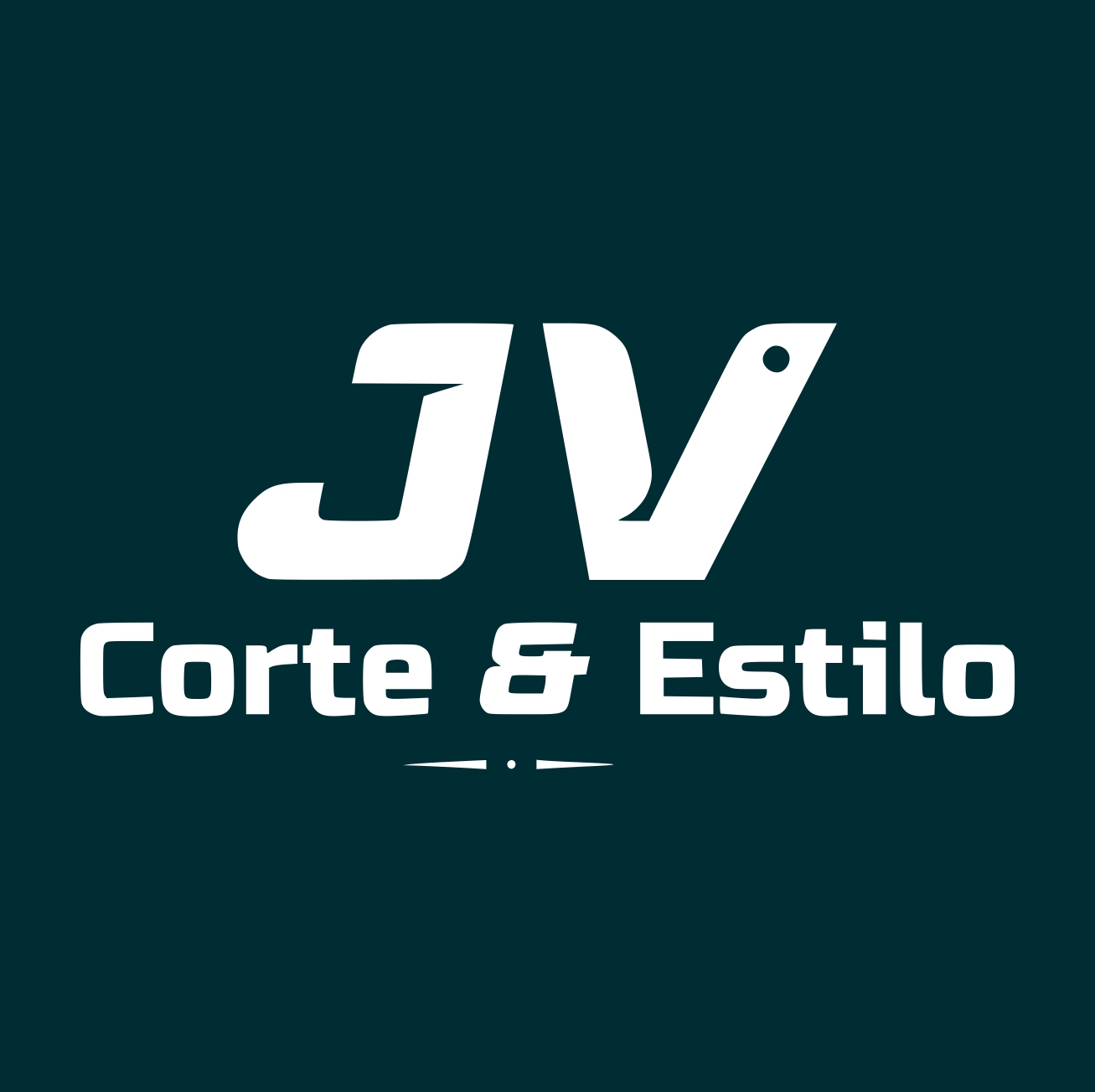 Logomarca da empresa JV Corte & Estilo Barbearia