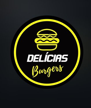 logo da empresa Delícias Burgers e Rodízio de Pizzas