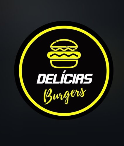 Logomarca da empresa Delícias Burgers e Rodízio de Pizzas