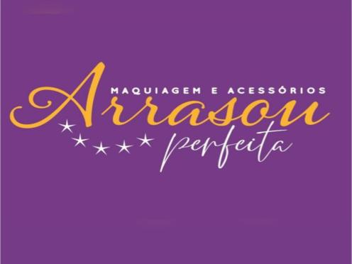 logo da empresa Arrasou Perfeita - Maquiagens e Acessórios