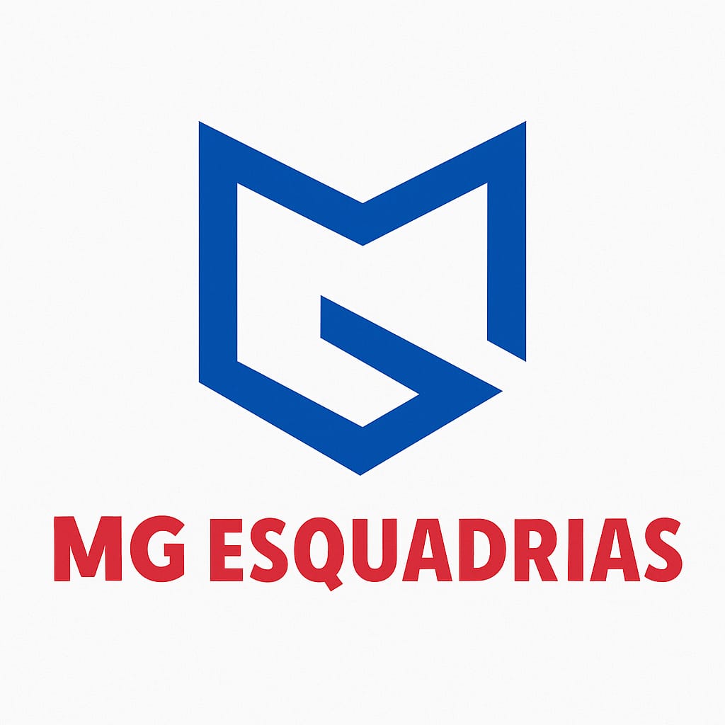 Logomarca da empresa MG Esquadrias de Madeira