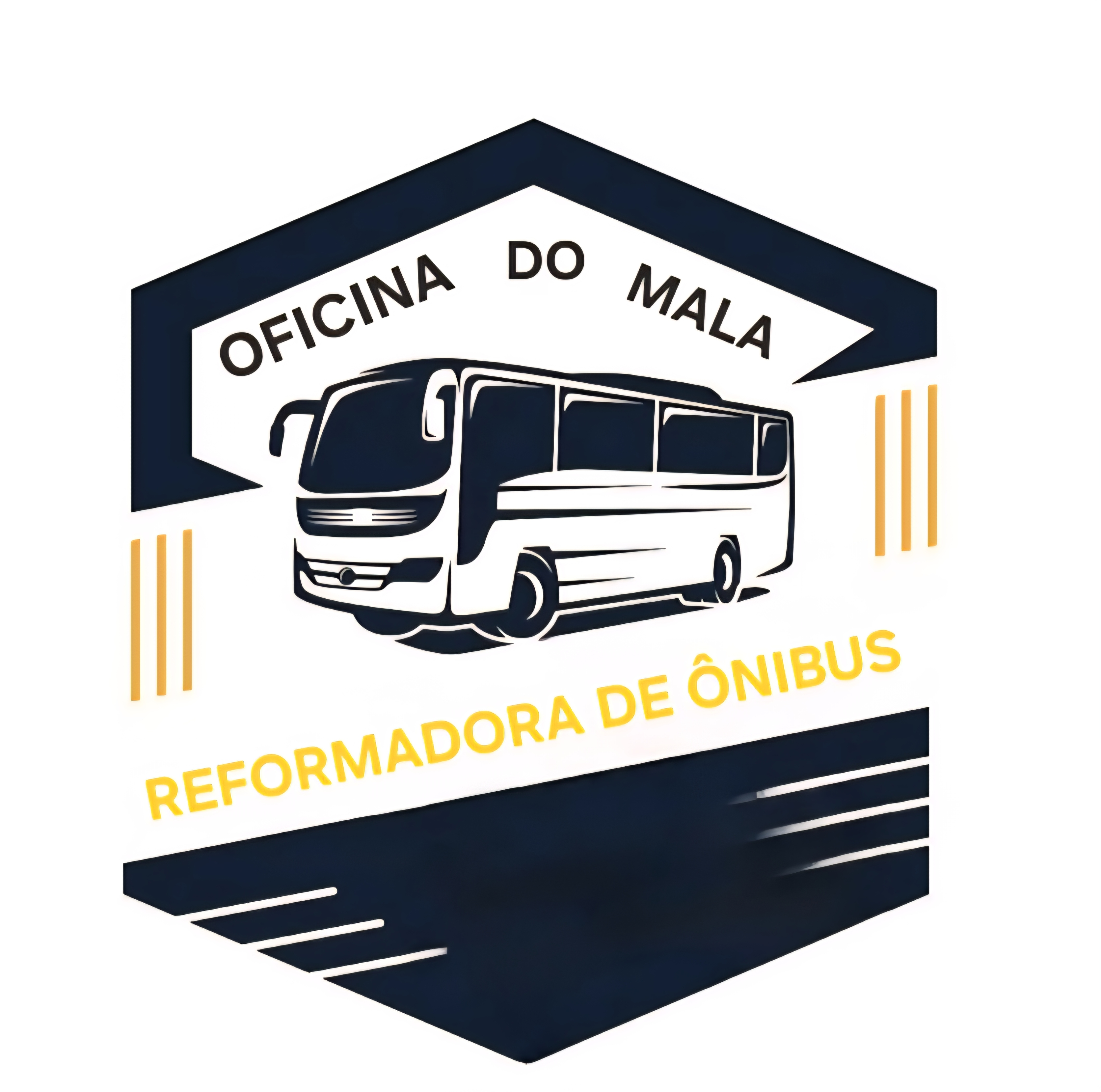 Logomarca da empresa Oficina do Mala Pintura Reforma de Ônibus