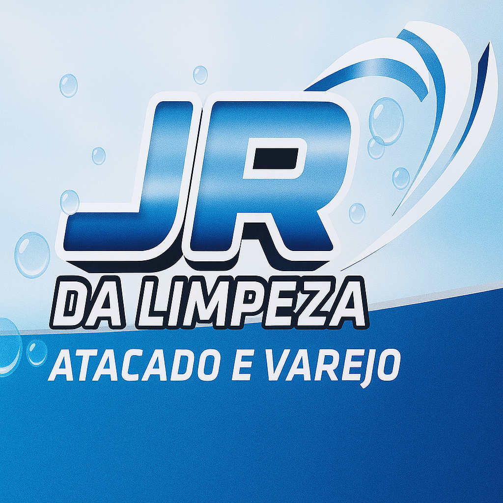 Logomarca da empresa JR  da Limpeza