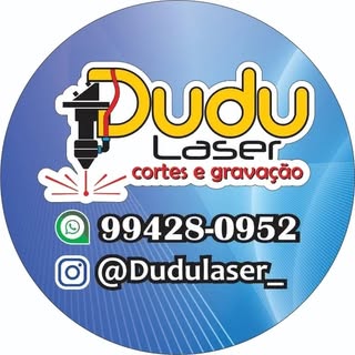 Logomarca da empresa Dudu Laser - Cortes, Gravação e Comunicação Visual