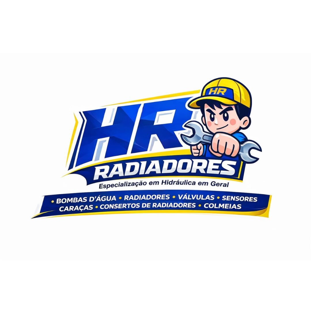 Logomarca da empresa HR Radiadores e Direção Hidráulica