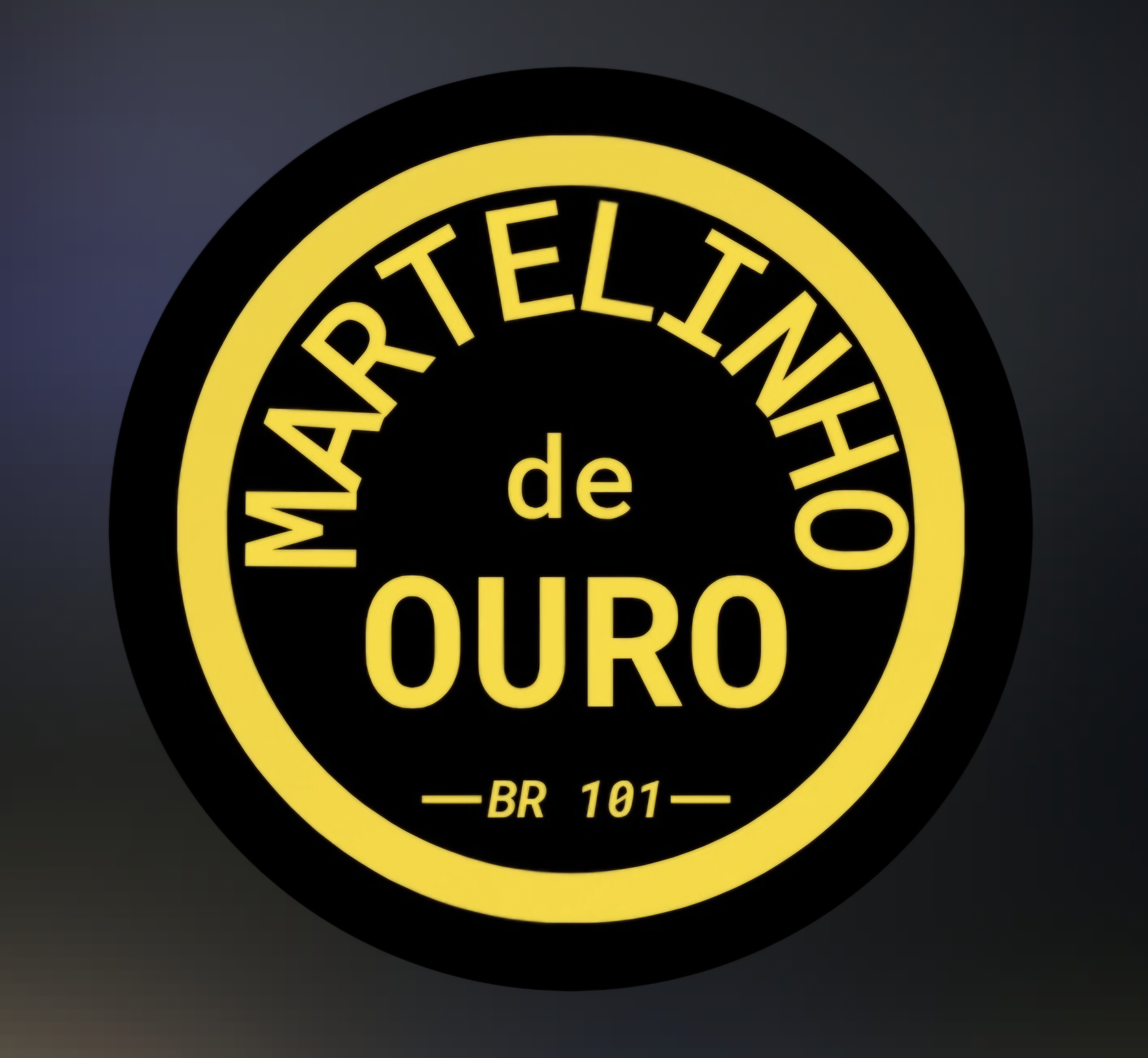 Logomarca da empresa Martelinho de Ouro BR 101