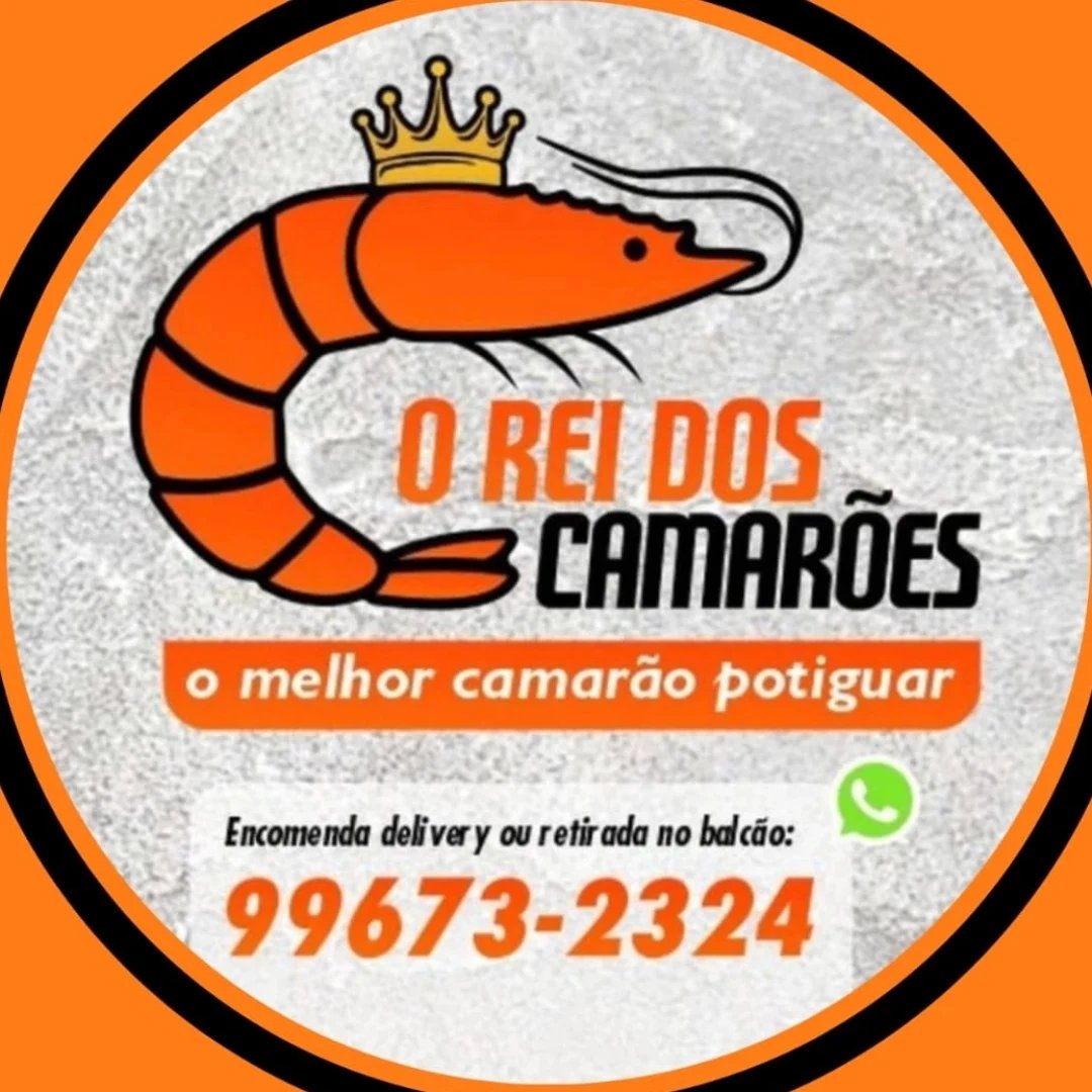 Logomarca da empresa O Rei dos Camarões