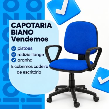 logo da empresa Capotaria Biano  reformas de cadeiras para escritório